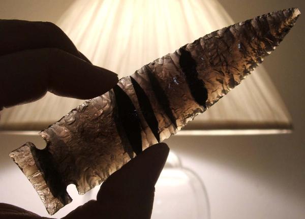 Western Archaic Period Northern Side Notch Style Lance Point -- 2005 A.D.