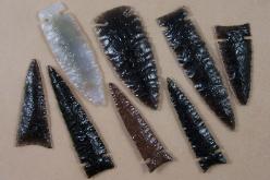 Arrowheads and Dart Points, Obsidian and Agate -- 2005, 2006 and 2007 A.D.