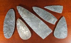 Large Paleo and Archaic Style Blades, Knifes and Spear Points -- 2007 A.D.