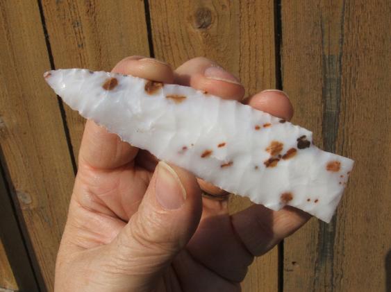 Polka Dot Agate Scottsbluff Lance Point -- 2007 A.D.